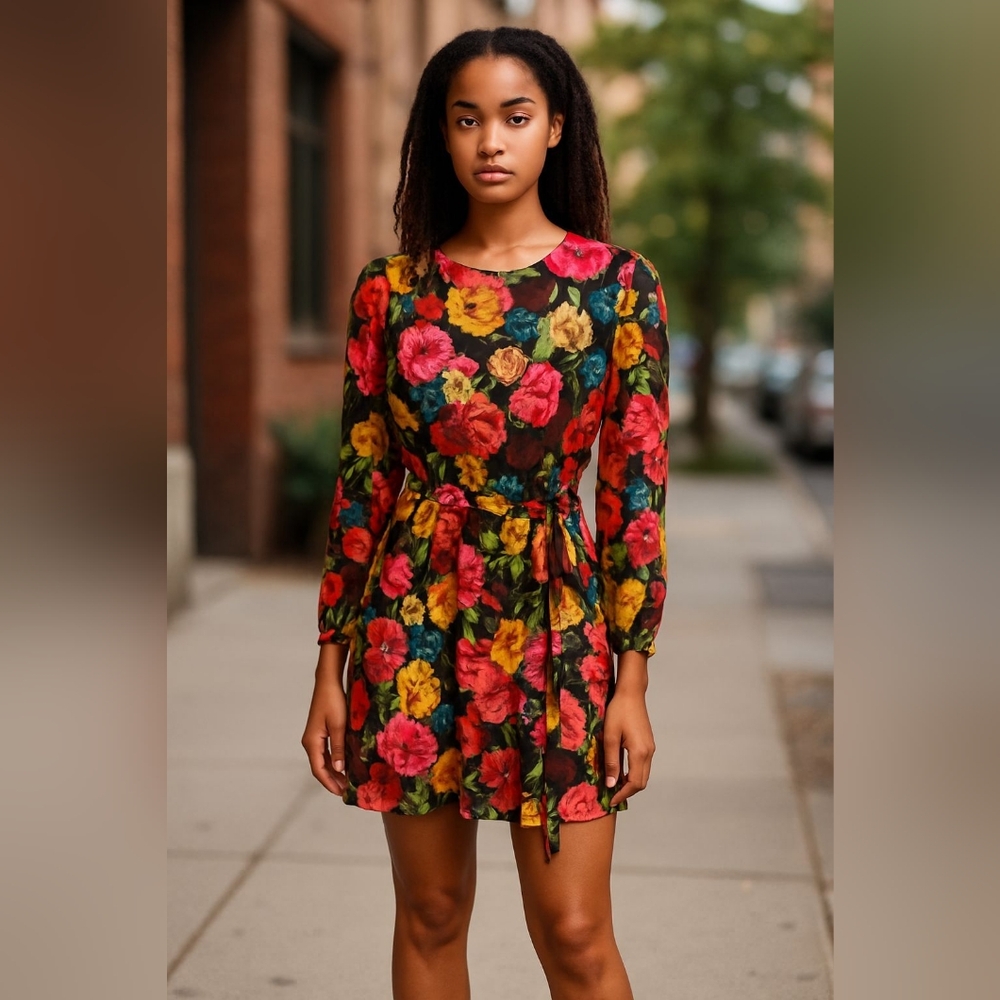 Alice and Olivia multi color midi